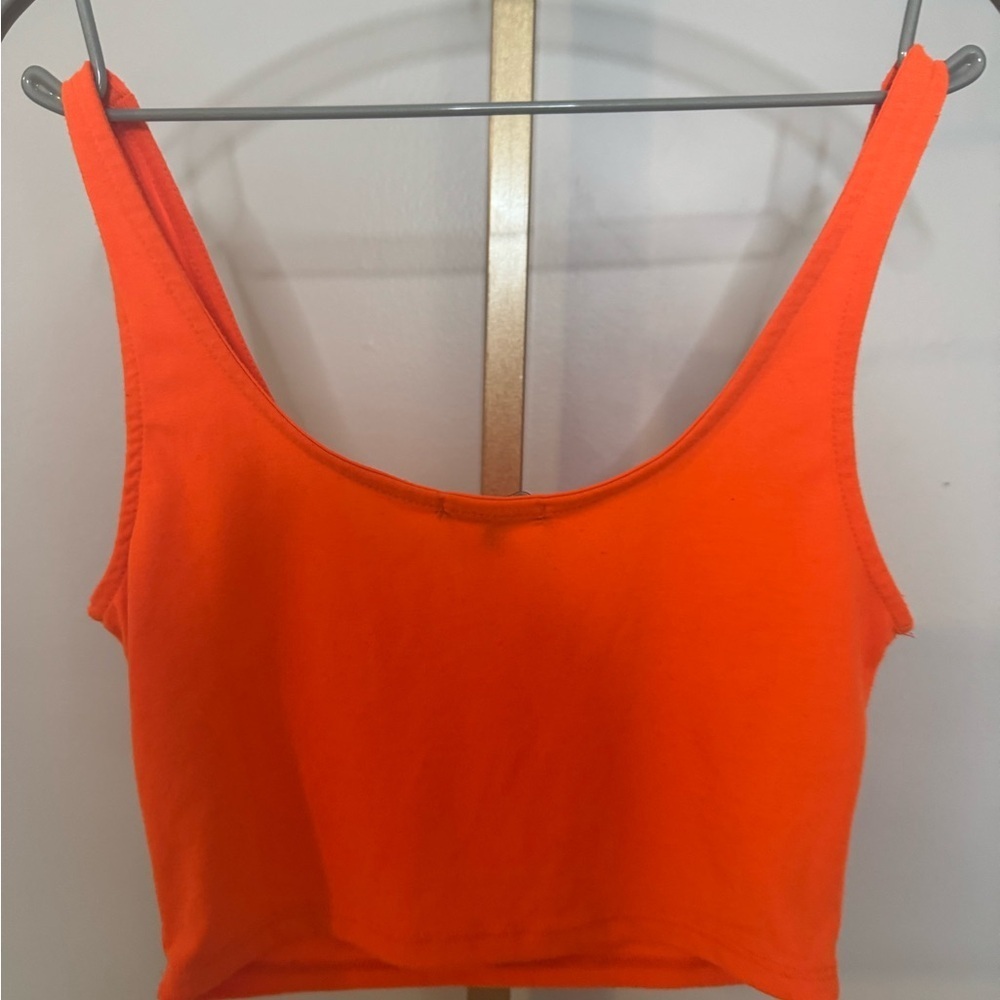 Bright Orange Crop Top - Picture 6 of 6